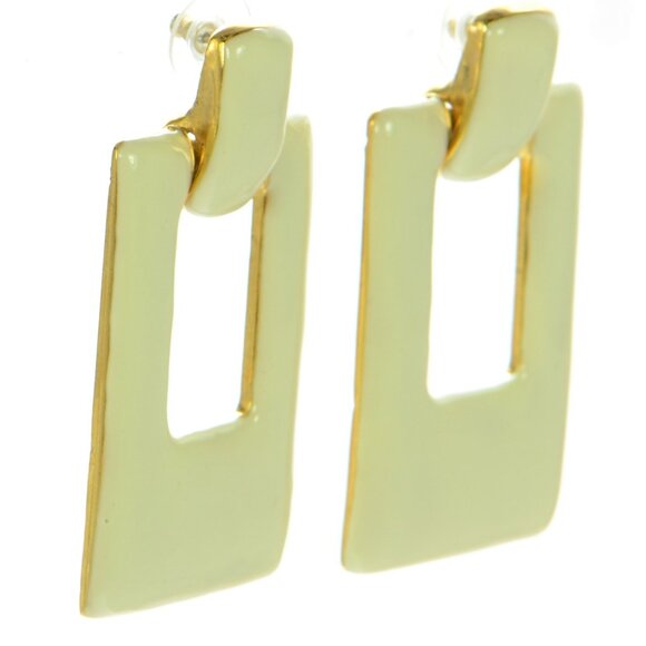 Jennifer Behr Bronte Enamel Clip-on Drop Earrings - Picture 2 of 6
